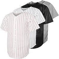COOFANDY Men's Baseball Button Down Jersey Short Sleeve Hipster Hip Hop T Shirts
