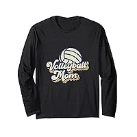 Volleyball Mom Mama Mother's Day Vintage Retro Funny Women Long Sleeve T-Shirt