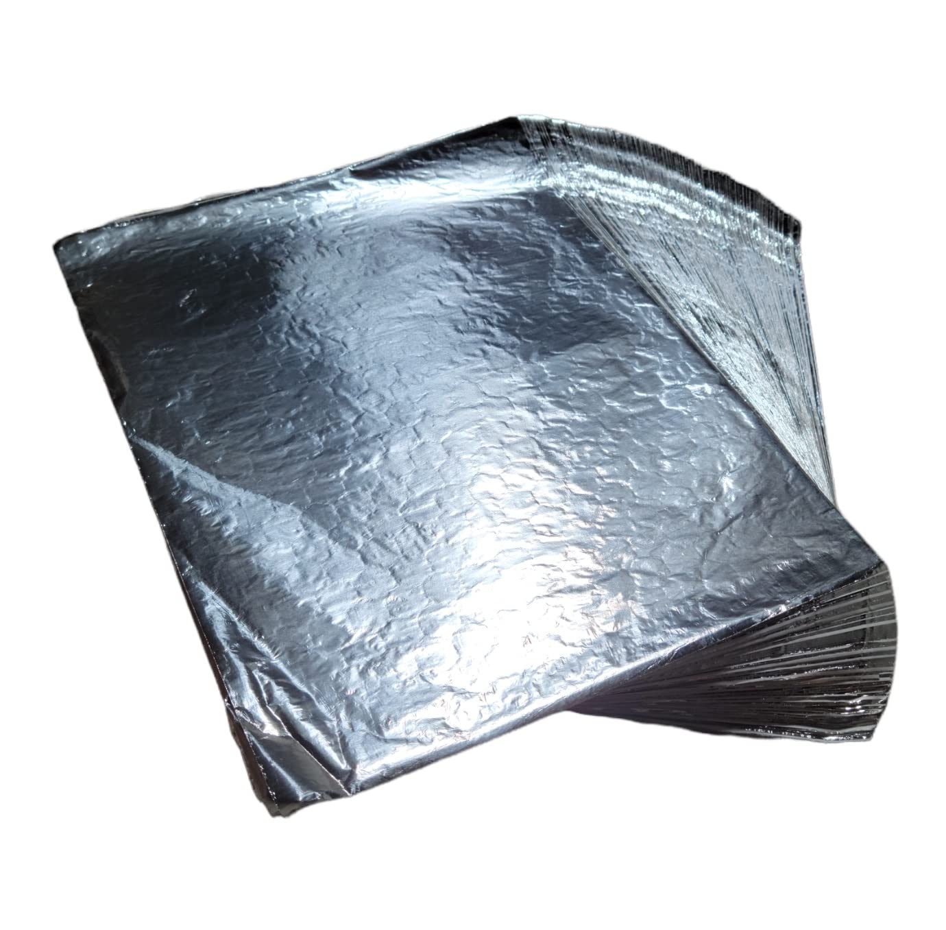 Insulated Cushion Foil Wrap, 5C14, 10-1/2" x 14", Plain Unprinted Silver, 500 Sheets Per Box