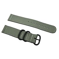 Watch Bands - Choice of Color & Width (20mm, 22mm,24mm) - 2 Piece Ballistic Premium Nylon Watch Straps