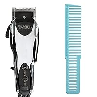 Wahl Professional Super Taper II Hair Clipper Large Styling Aqua Comb Bundle