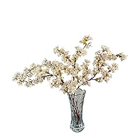 3pcs Artificial Cherry Blossom Flower,38 inch, Real-Touched,Home Decoration, Simple Elegant Classy, Adjustable stem,Spring Decor,Indoor Decor
