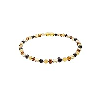 Genuine Amber Necklace from Baltic Sea Made with Polished Mixed 34 cm (13.4 Inches)