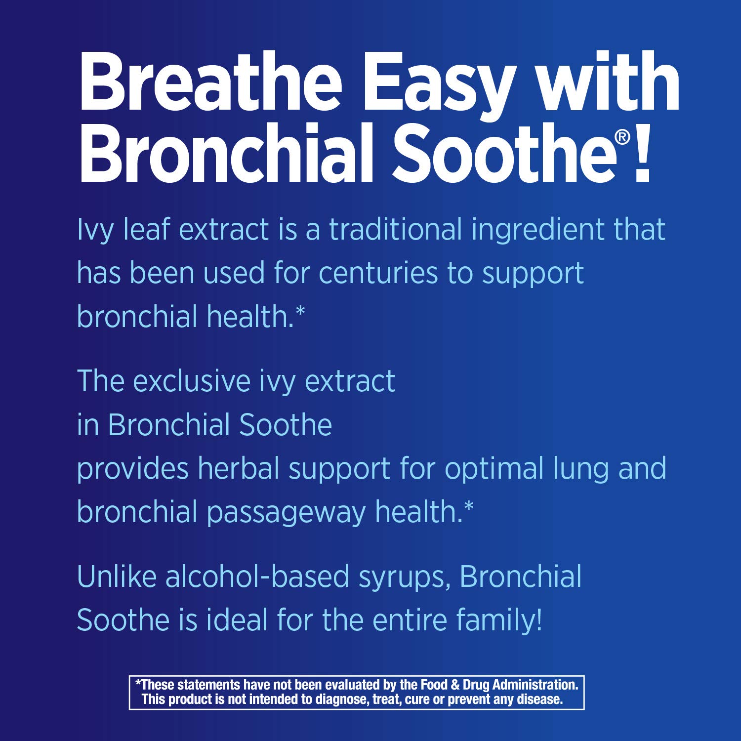 Nature's Way Bronchial Soothe Ivy Leaf 99.9% Alcohol-free Non-Drowsy Syrup, 120 ML (4 Fl Oz.)