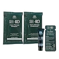 SH-RD Hair Essential Kit for Travel & Trial | Nutra-Therapy Shampoo, Conditioner, Shine Serum, Protein Cream | Daily Hair Care Routine Set in Hotel Size