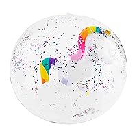 Mud Pie Children's Glitter Beach Ball, Unicorn