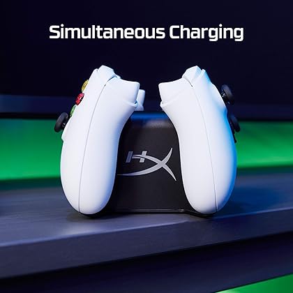 HyperX ChargePlay Duo - Charging Station for Xbox Series X|S and Xbox One Wireless Controllers, Includes Two 1400mAh Rechargeable Battery Packs and Additional Battery Doors