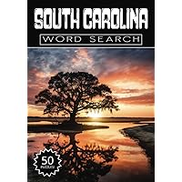 South Carolina Word Search: 50 Charleston Puzzles, Word Find, Vocabulary Activity Book for Kids, Adults and Seniors, 50 pages