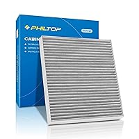 PHILTOP Cabin Air Filter, Replacement for CF11966, Impala, Malibu, Cruze, Colorado, Camaro, Traverse, Equinox, Acadia, Canyon, Terrain, Enclave, Envision, Cabin Filter with Activated Carbon, Pack of 1