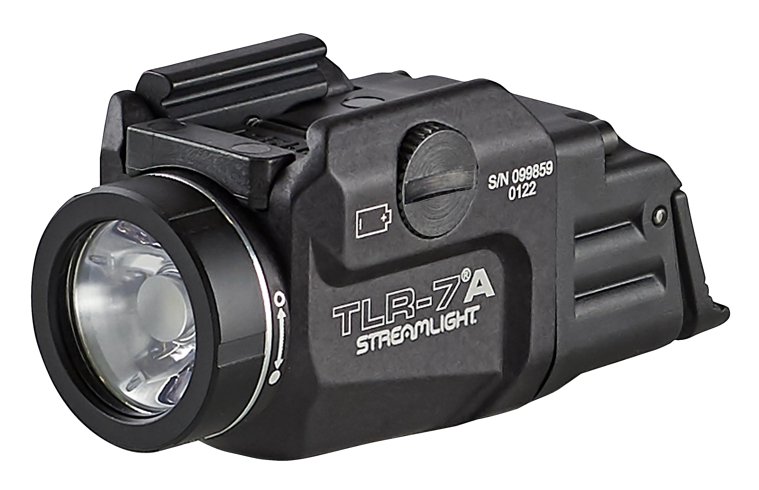 Streamlight 69424 TLR-7A Flex 500-Lumen Low-Profile Rail-Mounted Tactical Light, Includes High Switch Mounted on Light Plus Low Switch in Package, Battery and Key kit, Box, Black