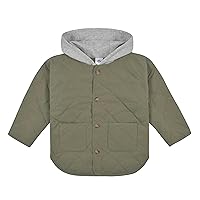 Baby-Boys Toddler Hooded Quilted Jacket