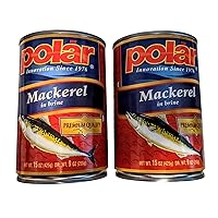 MW Polar Premium Quality Mackerel in Brine,15 Oz. (2 Pack)