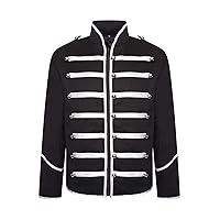 Ro Rox Men's Parade Jacket Marching Band Drummer Gothic Tailcoat