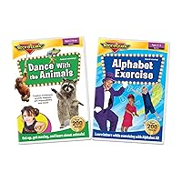 Preschool Active Learning 2 DVD Set - Alphabet Exercise and Dance with The Animals