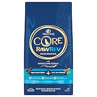 Wellness CORE RawRev Dry Dog Food with Wholesome Grains, Natural Ingredients, Made in USA with Real Freeze-Dried Meat (Adult, Ocean, 4 lbs)