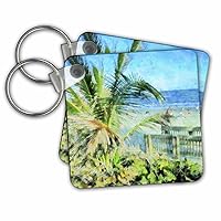 3dRose Key Chains Tropical Boca Raton Beach (kc-38222-1)