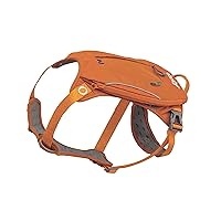 Kurgo Cascade Harness, Hiking Backpack for Dogs, Pet Harness with Backpack for Camping with a Dog (Orange, Large)