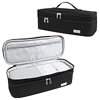 Double-Layer Travel Carrying Case Bag, Shark Flexstyle Carrying Case for Revlon One-Step Hair Dryer/Volumizer/Styler, Water Resistant Organizer Travel Storage Bag (Bag Only)