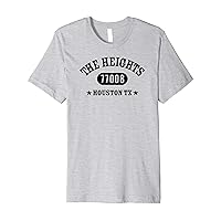 THE HEIGHTS Houston TX 77008 Athletic Design Premium T-Shirt