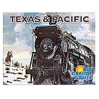 Texas & Pacific - Railway Board Game, Set in 19th-Century Midwest & Texas, Investors & Ranchers Train Game, Rio Grande Games, Ages 14, 2-6 Players, 30-60 Minute Playing Time