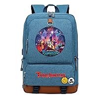 Teen Lightweight Laptop Bag with USB Charge Port Trollhunters Daily Rucksack Student Classic Bookbag
