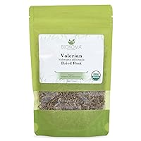 Biokoma Pure and Organic Valerian Dried Root 100g (3.55 oz) in Resealable Moisture Proof Pouch, USDA Certified Organic - Herbal Tea, No Additives, No Preservatives, No GMO