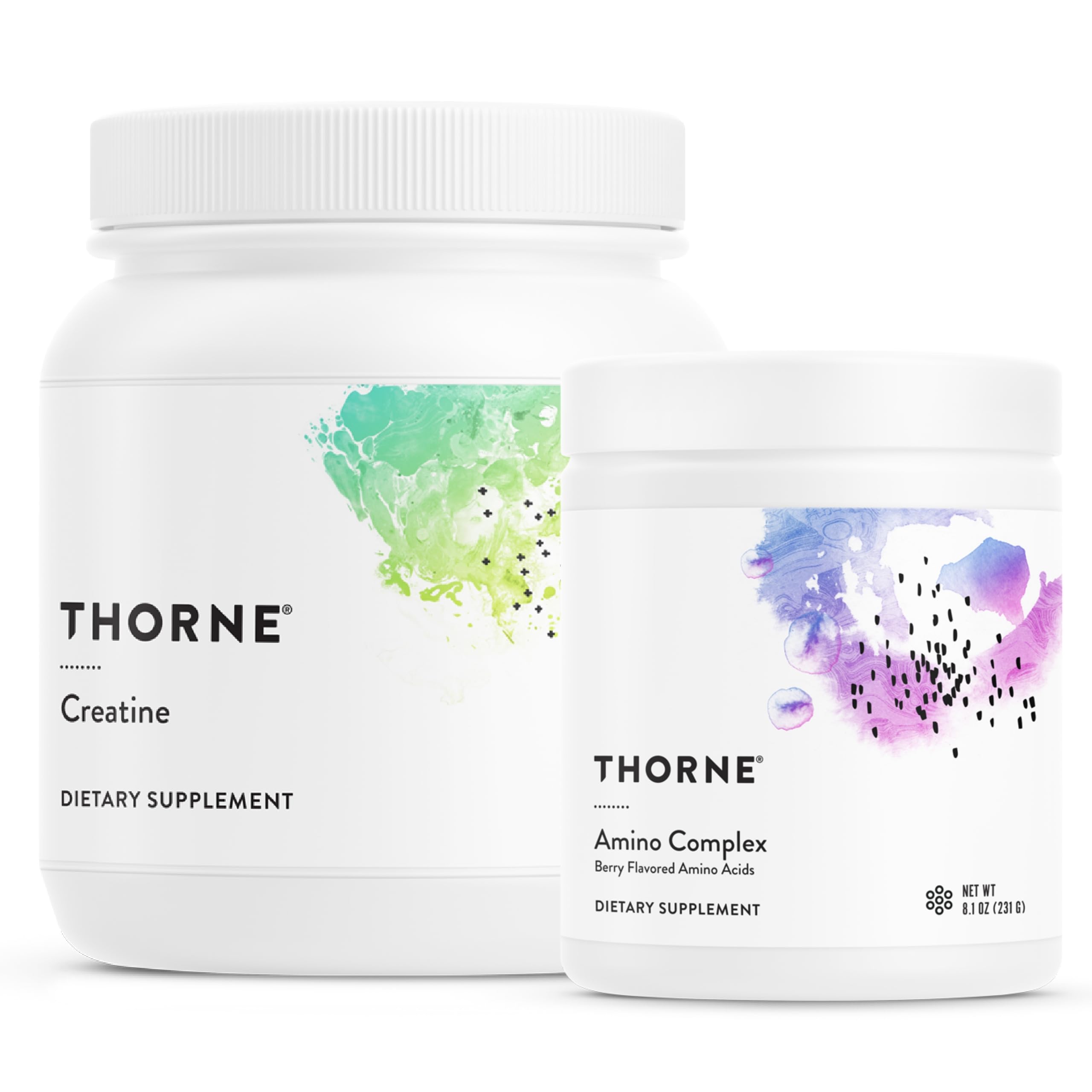 Thorne Performance Power Duo - Amino Complex + Creatine Combo for Energy, Lean Muscle, and Endurance - NSF Certified for Sport