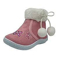 Girl's Warm Winter Ankle Boots for Cute Flat Shoes(Toddler/Little Kid/Big Kid)
