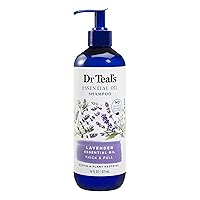 Dr Teal's Thick & Full Essential Oil Shampoo, Lavender, 16 Fl Oz (Packaging May Vary)