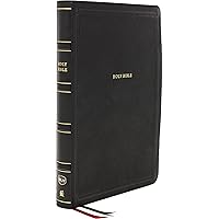 NKJV Holy Bible, Giant Print Center-Column Reference Bible, Deluxe Black Leathersoft, Thumb Indexed, 72,000+ Cross References, Red Letter, Comfort Print: New King James Version NKJV Holy Bible, Giant Print Center-Column Reference Bible, Deluxe Black Leathersoft, Thumb Indexed, 72,000+ Cross References, Red Letter, Comfort Print: New King James Version Imitation Leather