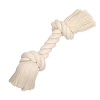 Mammoth Pet Products Flossy Chews Colossal 19-Inch 100-Percent Cotton White Dog Rope Bone (10066F)Large Breeds
