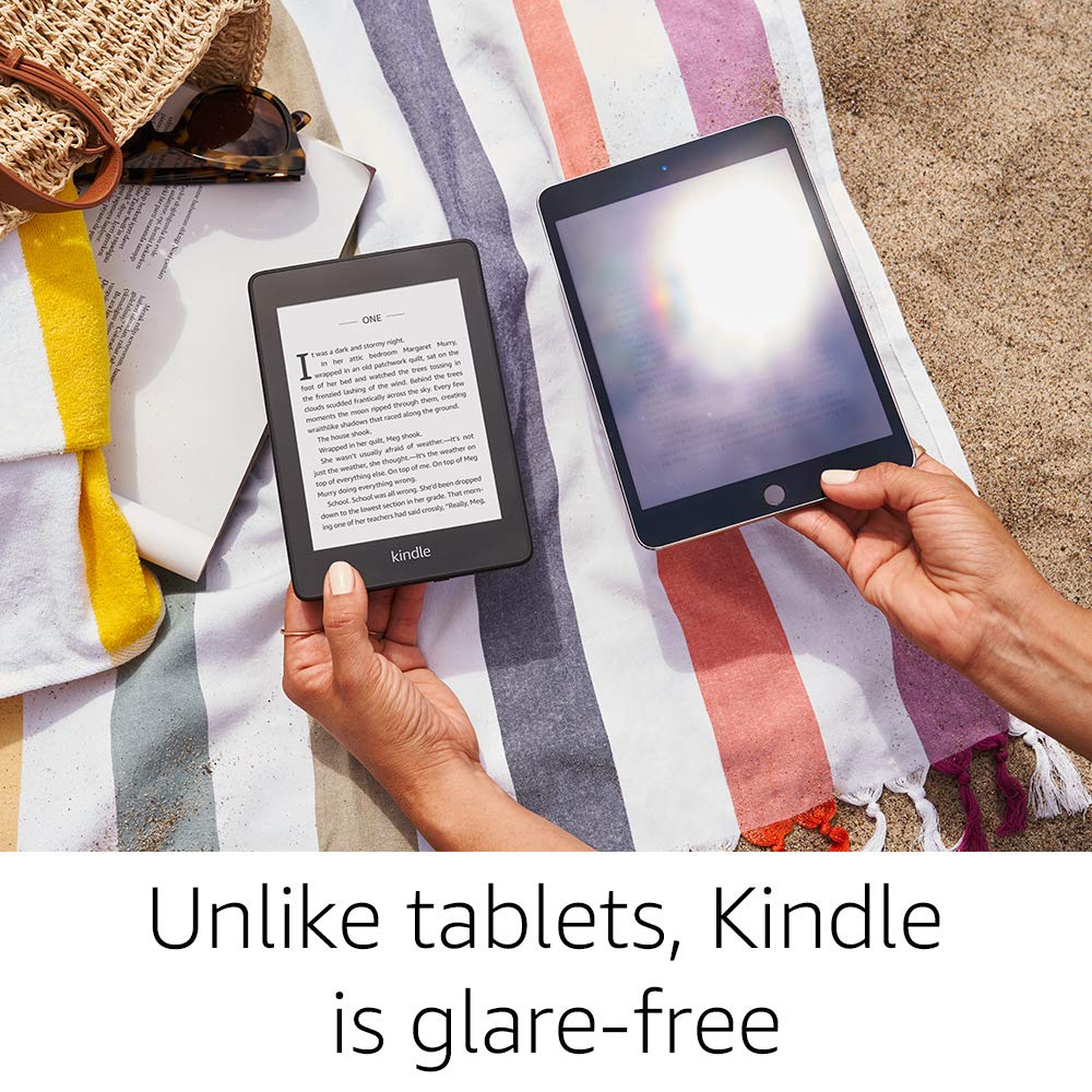 Certified Refurbished Kindle Paperwhite – (previous generation - 2018 release) Waterproof with 2x the Storage, 32 GB, Wi-Fi + Free Cellular Connectivity
