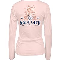 Salt Life Women's Pineapple Resort Long Sleeve V-Neck Tee