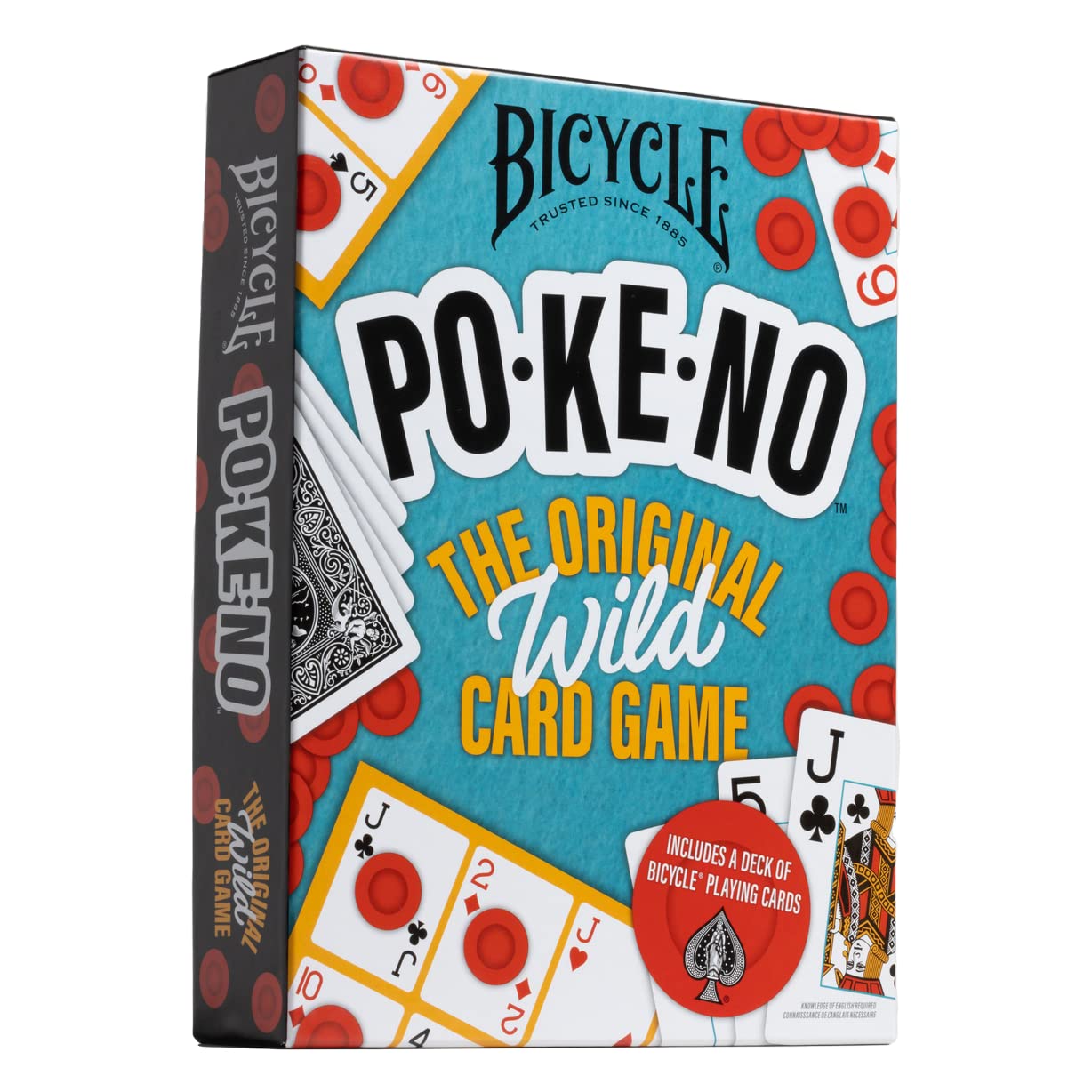 Bicycle Pokeno Playing Card Game Pack (Includes 1 Deck, Scorecards, and Chips)