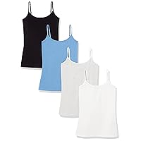 Amazon Essentials Women's Slim-Fit Camisole, Pack of 4