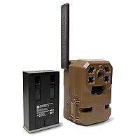 Edge Cellular Trail Camera with Rechargeable Lithium-Ion Battery - Auto Connect - Nationwide Coverage - 720p Video with Audio, Cloud Storage, Extended Runtime, Weatherproof