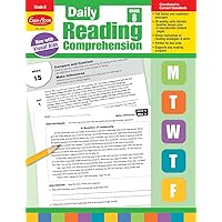 Evan-Moor Daily Reading Comprehension, Grade 8 - Homeschooling & Classroom Resource Workbook, Reproducible Worksheets, Teaching Edition, Fiction and Nonfiction, Lesson Plans, Test Prep