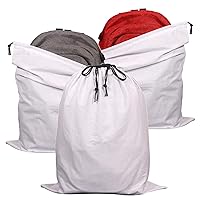 3 Pack Jumbo Drawstring Dust Covers Large Cloth Storage Pouch String Bag for Handbags Purses Shoes