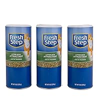 Fresh Step Cat Litter Box Attractant Powder for Training Cats | Natural Training Aid for Cats and Kittens | Great Way to Keep Your Home Clean and Train Your Pet | 9 Ounces - 3 Pack