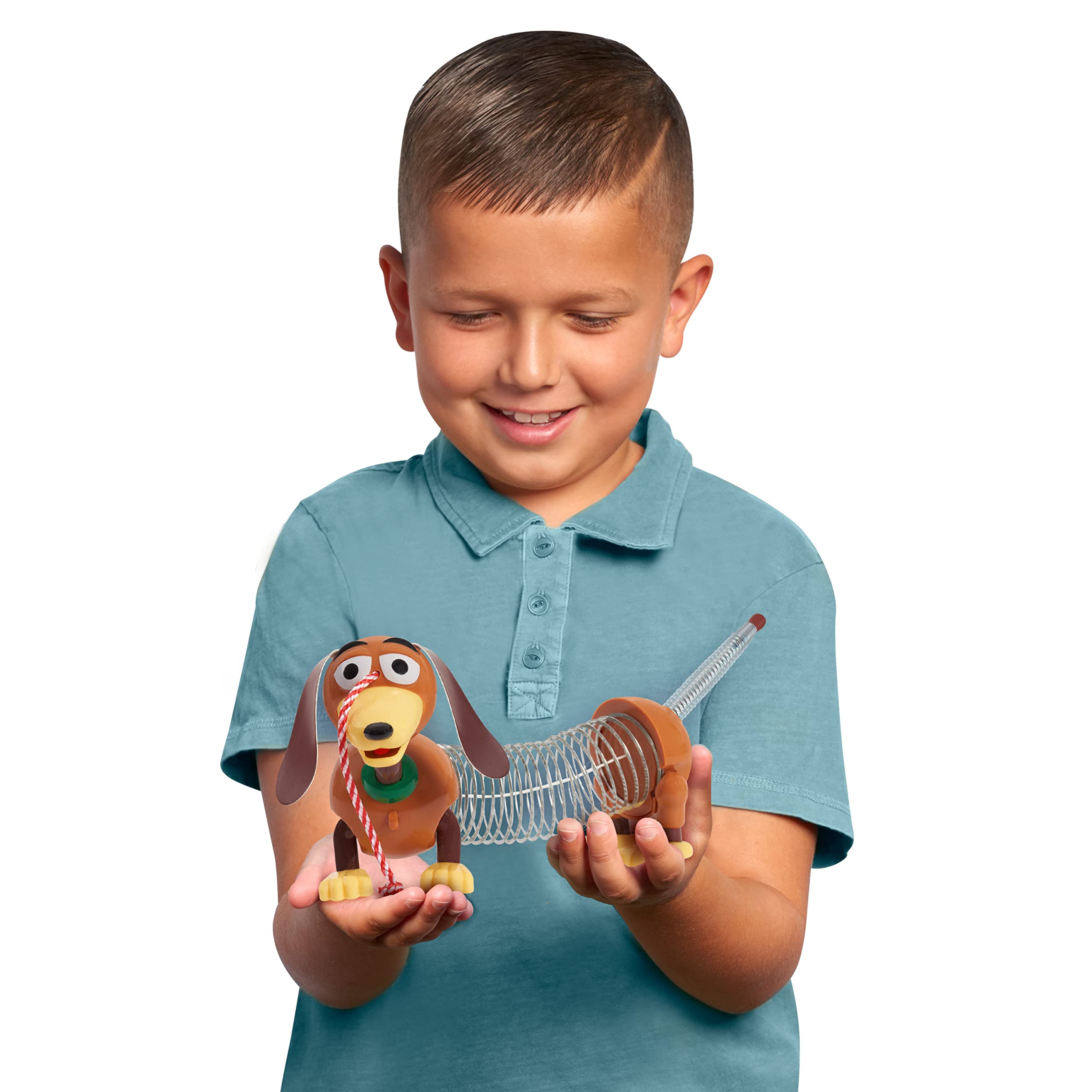 Disney and Pixar Toy Story Slinky Dog Jr Pull Toy, Toys for 3 Year Old Girls and Boys, by Just Play