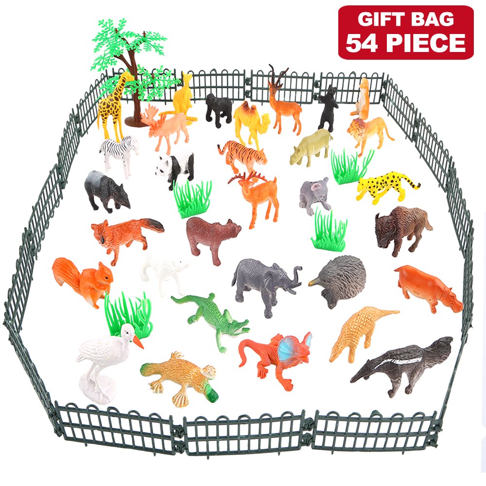 Mua Animals Figure,54 Piece Mini Jungle Animals Toys Set,ValeforToy  Realistic Wild Vinyl Plastic Animal Learning Party Favors Toys for Boys  Girls Kids Toddlers Forest Small Animals Playset Cupcake Topper trên Amazon  Mỹ
