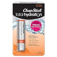 Total Hydration (Fresh Citrus Flavor, 0.12 Ounce) Flavored Lip Balm Tube, Natural Age Defying Lip Care, Clinically Proven