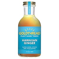 Plant Based Tonics | Hawaiian Ginger | Case of Six 12oz Bottles | See All 11 Varieties