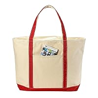 Handy Laundry Canvas Tote Beach Bag - Large Bags with Shoulder Straps, Strong Enough to Carry Beach Gear and Wet Towels.