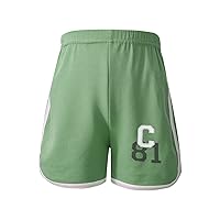 Kids Girls Active Shorts Workout Gym Shorts Athletic Dolphin Running Shorts Sports Casual Short Pants Green 5-6 Years