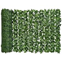 Occus Artificial Sweet Potato Leaf Privacy Fence Artificial Hedge Fence Decoration, Suitable for Outdoor Decoration, Garden