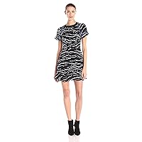 French Connection Women's Tapir Wave Crepe Short Sleeve Dress