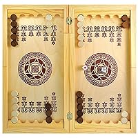 Small Backgammon Game Set, Classic Board Game for Adults and Kids, Portable Travels Strategy Backgammon Game Set