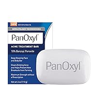 Acne Treatment Bar with 10% Benzoyl Peroxide, Maximum Strength Acne Bar Soap for Face, Chest and Back, Benzoyl Peroxide Bar Soap Body Wash, Vegan, For Acne Prone Skin, 4 oz