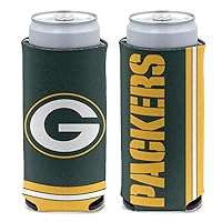 NFL Green Bay Packers Slim Can Cooler, Team Colors, One Size